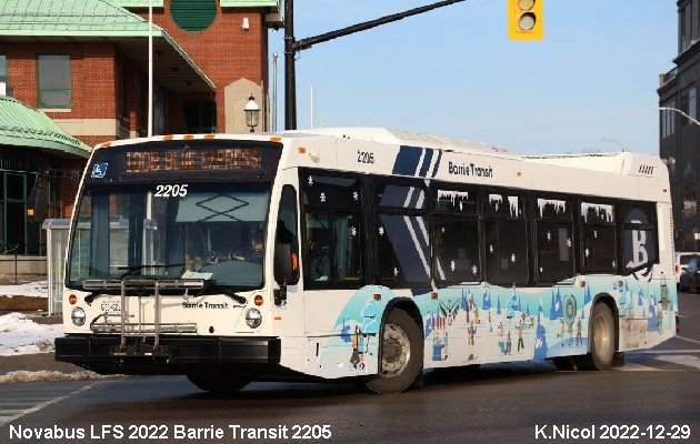 BUS/AUTOBUS: Novabus LFS 2022 Barrie Transit