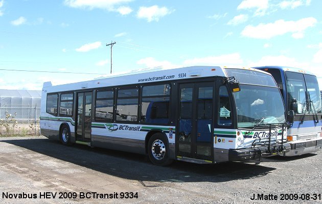 BUS/AUTOBUS: Novabus HEV 2009 BC Transit