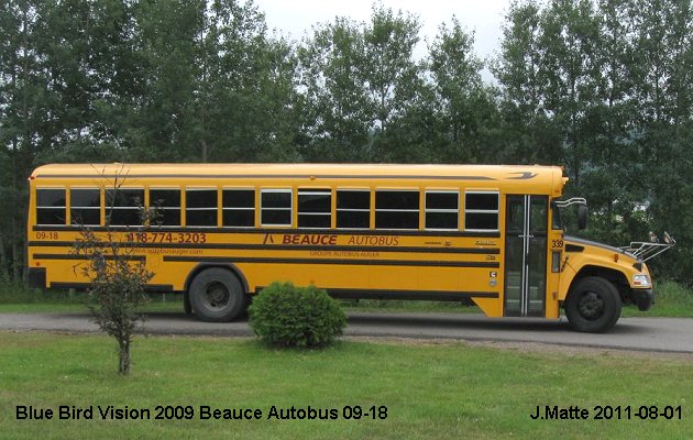 BUS/AUTOBUS: Blue Bird Vision 2009 Beauce Autobus