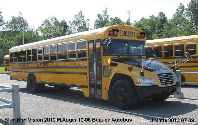 BUS/AUTOBUS: Blue Bird Vision 2010 Beauce Autobus