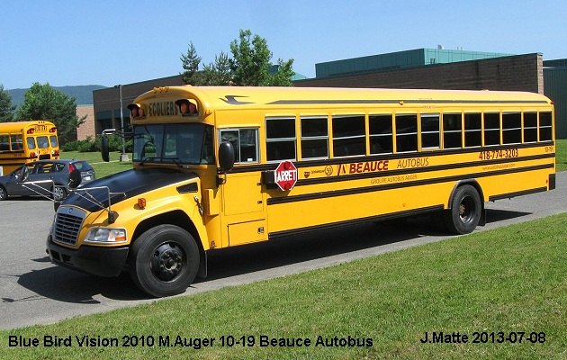 BUS/AUTOBUS: Blue Bird Vision 2010 Beauce Autobus