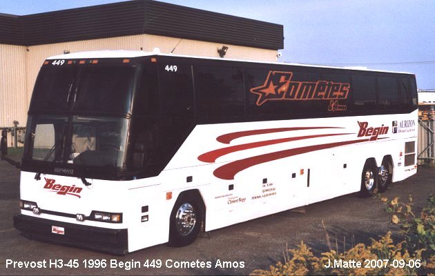 BUS/AUTOBUS: Prevost H3-45 1996 Begin