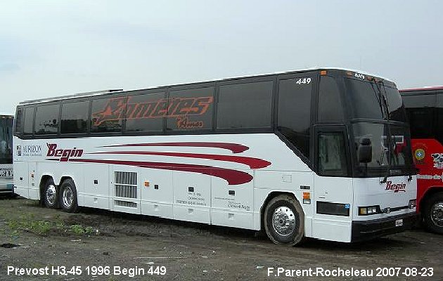 BUS/AUTOBUS: Prevost H3-45 1996 Begin