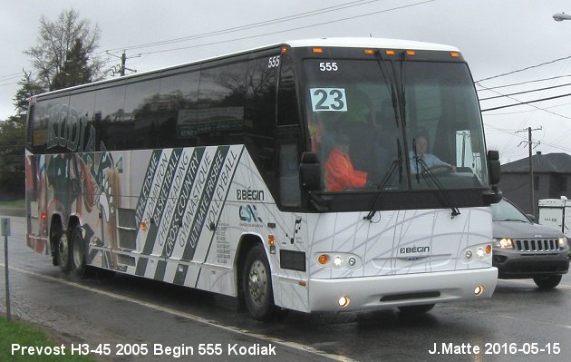 BUS/AUTOBUS: Prevost H3-45 2005 Begin