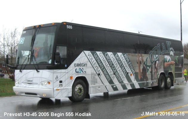 BUS/AUTOBUS: Prevost H3-45 2005 Begin