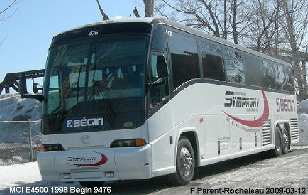 BUS/AUTOBUS: MCI E 4500 1998 Begin
