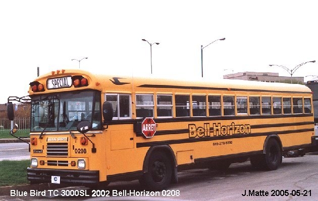 BUS/AUTOBUS: Blue Bird TC 3000 SL 2002 Bell-Horizon