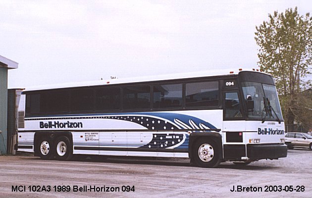 BUS/AUTOBUS: MCI MC 10 1989 Bell-Horizon