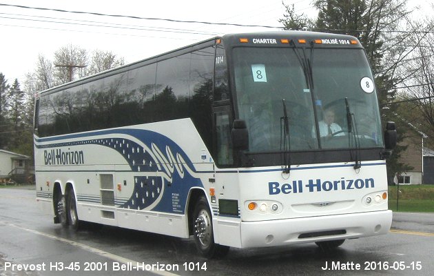 BUS/AUTOBUS: Prevost H3-45 2001 Bell-Horizon