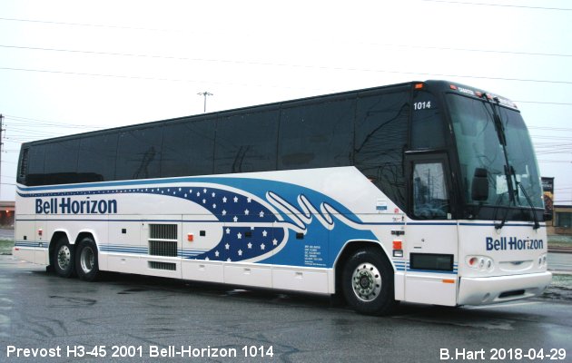 BUS/AUTOBUS: Prevost H3-45 2001 Bell-Horizon