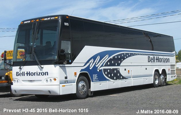 BUS/AUTOBUS: Prevost H3-45 2015 Bell-Horizon