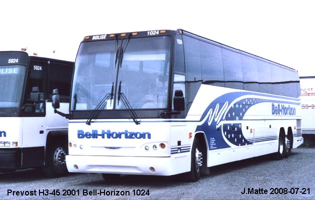 BUS/AUTOBUS: Prevost H3-45 2001 Bell-Horizon