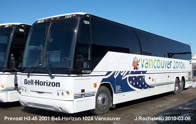 BUS/AUTOBUS: Prevost H3-45 2001 Bell-Horizon