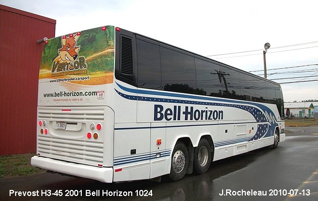 BUS/AUTOBUS: Prevost H3-45 2001 Bell-Horizon
