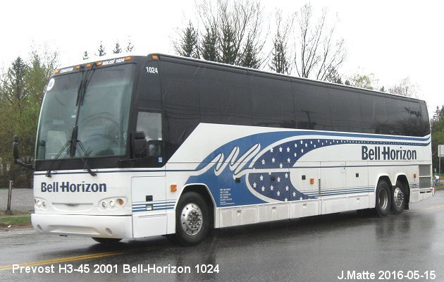 BUS/AUTOBUS: Prevost H3-45 2001 Bell-Horizon