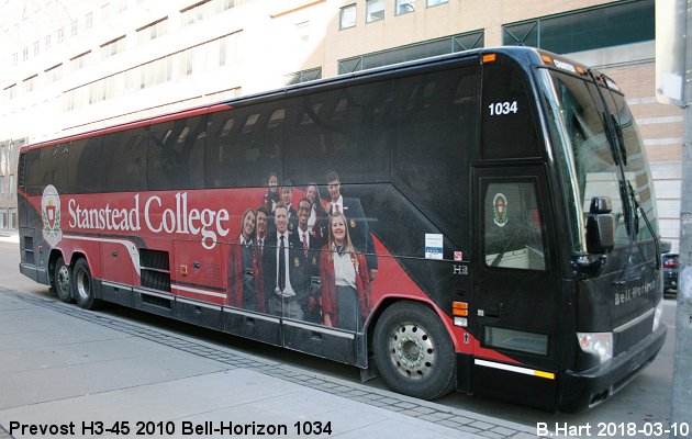 BUS/AUTOBUS: Prevost H3-45 2010 Bell-Horizon