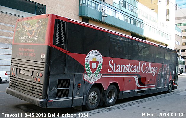 BUS/AUTOBUS: Prevost H3-45 2010 Bell-Horizon