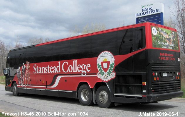 BUS/AUTOBUS: Prevost H3-45 2010 Bell-Horizon