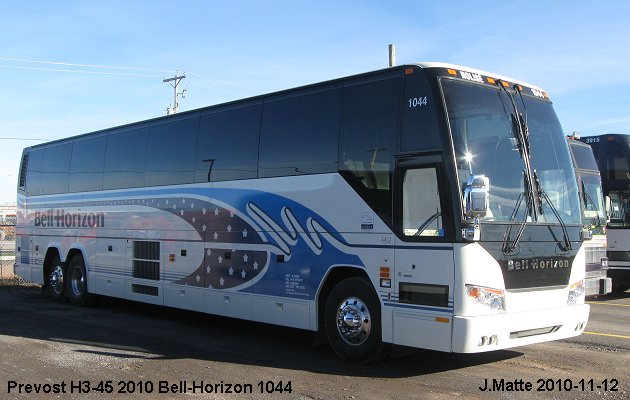 BUS/AUTOBUS: Prevost H3-45 2010 Bell-Horizon