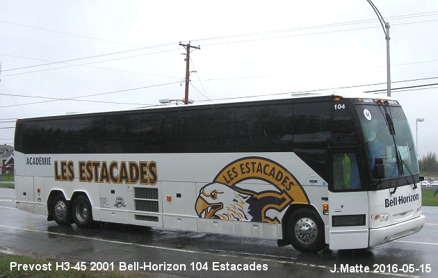 BUS/AUTOBUS: Prevost H3-45 2001 Bell-Horizon