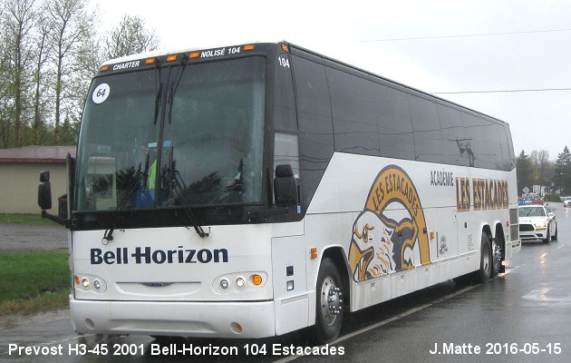 BUS/AUTOBUS: Prevost H3-45 2001 Bell-Horizon