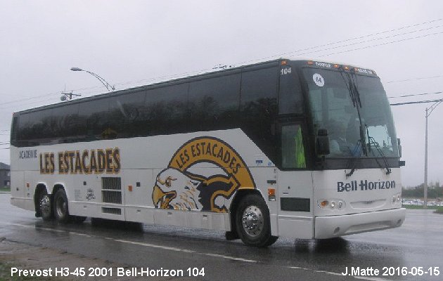 BUS/AUTOBUS: Prevost H3-45 2001 Bell-Horizon