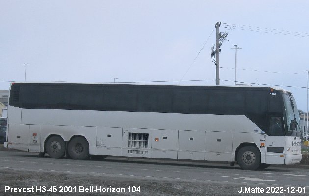 BUS/AUTOBUS: Prevost H3-45 2001 Bell-Horizon