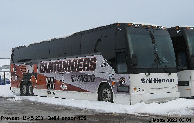 BUS/AUTOBUS: Prevost H3-45 2001 Bell-Horizon