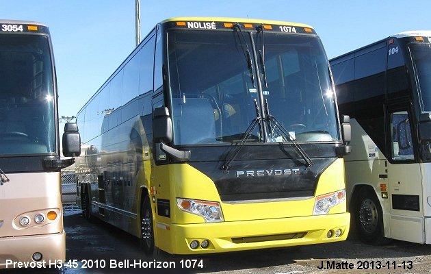 BUS/AUTOBUS: Prevost H3-45 2010 Bell-Horizon