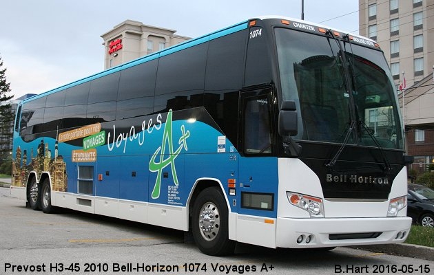 BUS/AUTOBUS: Prevost H3-45 2010 Bell-Horizon