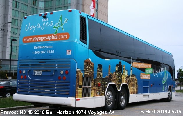 BUS/AUTOBUS: Prevost H3-45 2010 Bell-Horizon