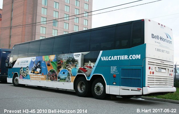 BUS/AUTOBUS: Prevost H3-45 2010 Bell-Horizon