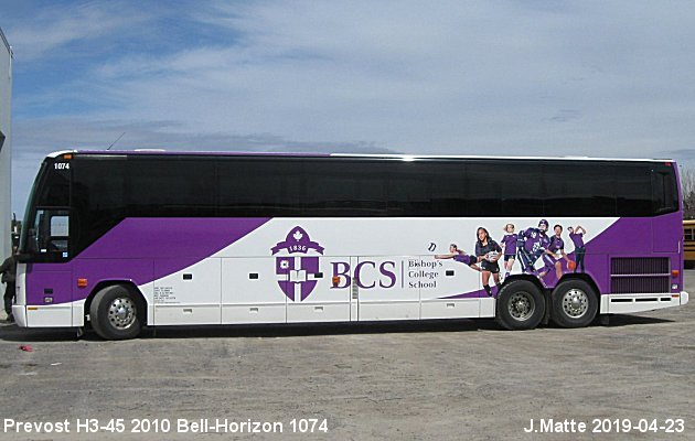 BUS/AUTOBUS: Prevost H3-45 2010 Bell-Horizon