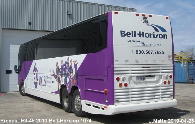 BUS/AUTOBUS: Prevost H3-45 2010 Bell-Horizon