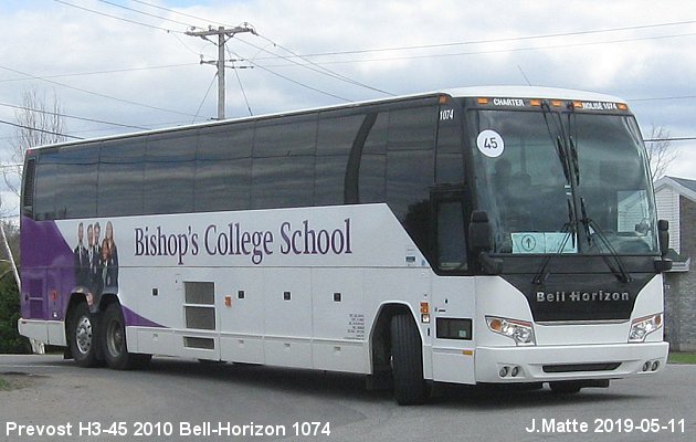 BUS/AUTOBUS: Prevost H3-45 2010 Bell-Horizon