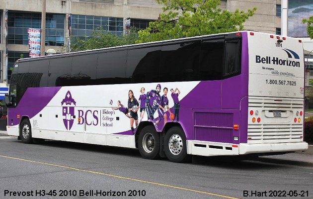 BUS/AUTOBUS: Prevost H3-45 2010 Bell-Horizon