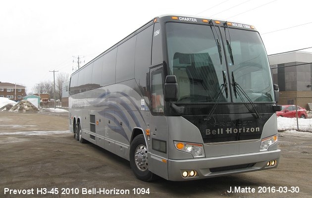 BUS/AUTOBUS: Prevost H3-45 2010 Bell-Horizon