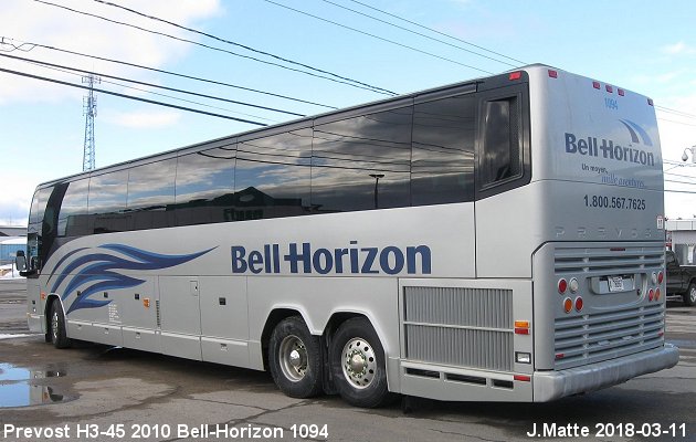 BUS/AUTOBUS: Prevost H3-45 2010 Bell-Horizon