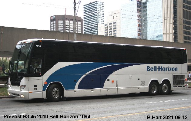 BUS/AUTOBUS: Prevost H3-45 2010 Bell-Horizon