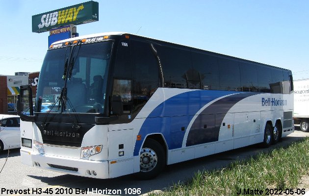BUS/AUTOBUS: Prevost H3-45 2010 Bell-Horizon