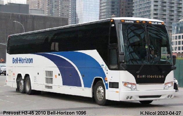 BUS/AUTOBUS: Prevost H3-45 2010 Bell-Horizon