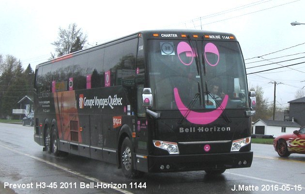 BUS/AUTOBUS: Prevost H3-45 2011 Bell-Horizon