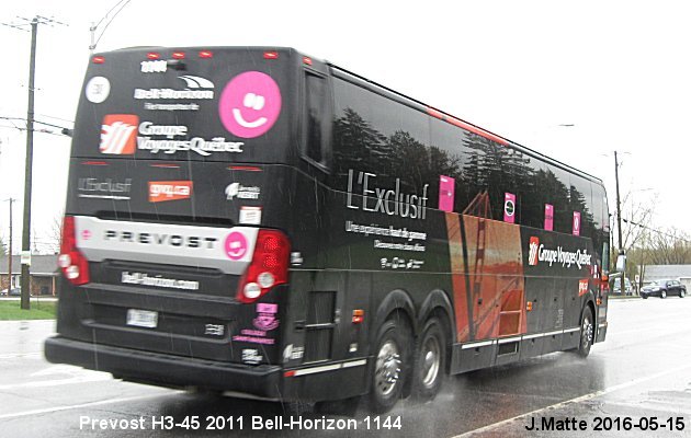 BUS/AUTOBUS: Prevost H3-45 2011 Bell-Horizon