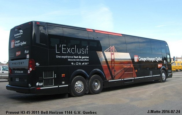 BUS/AUTOBUS: Prevost H3-45 2011 Bell-Horizon