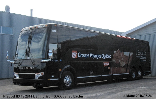 BUS/AUTOBUS: Prevost H3-45 2011 Bell-Horizon
