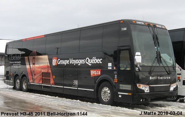 BUS/AUTOBUS: Prevost H3-45 2011 Bell-Horizon