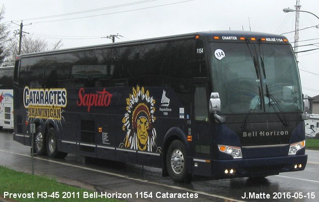 BUS/AUTOBUS: Prevost H3-45 2011 Bell-Horizon