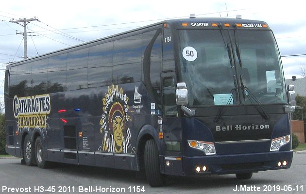 BUS/AUTOBUS: Prevost H3-45 2011 Bell-Horizon