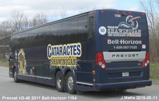 BUS/AUTOBUS: Prevost H3-45 2011 Bell-Horizon