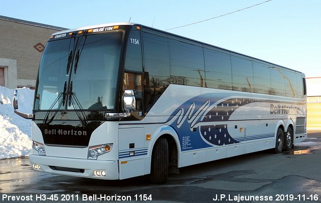 BUS/AUTOBUS: Prevost H3-45 2011 Bell-Horizon
